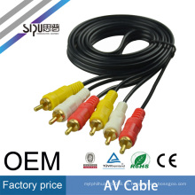 Precio de fábrica de SIPU 0.38 1.5m al por mayor 3Rca a 3Rca HDTV AV AUX Audio Video Tv Cable